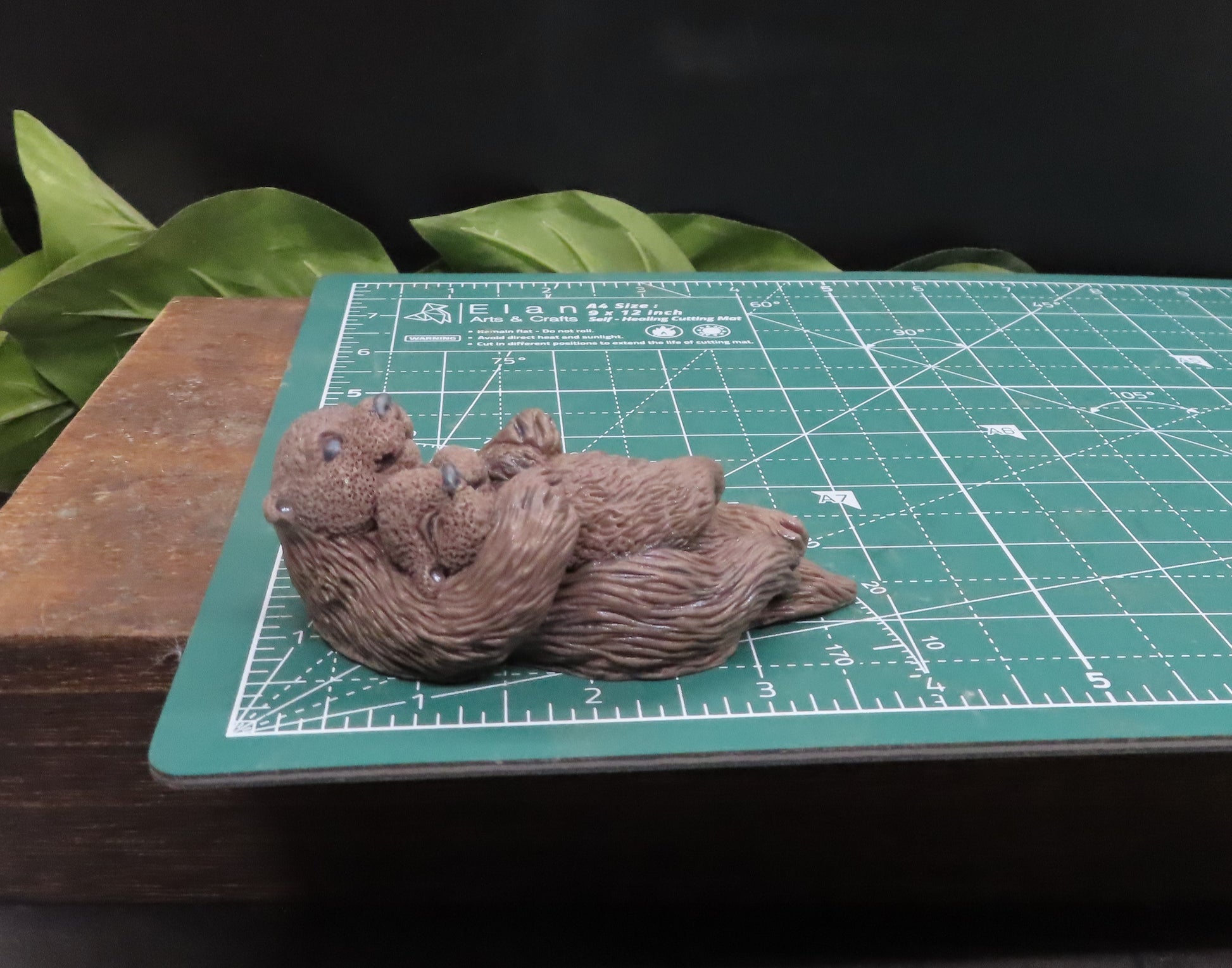 Otter soap measures 3.5 inches long